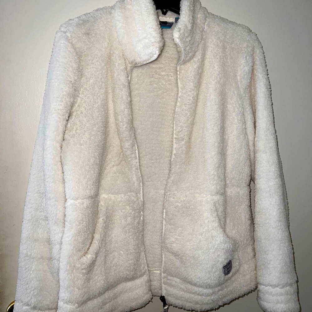 White teddy jacket